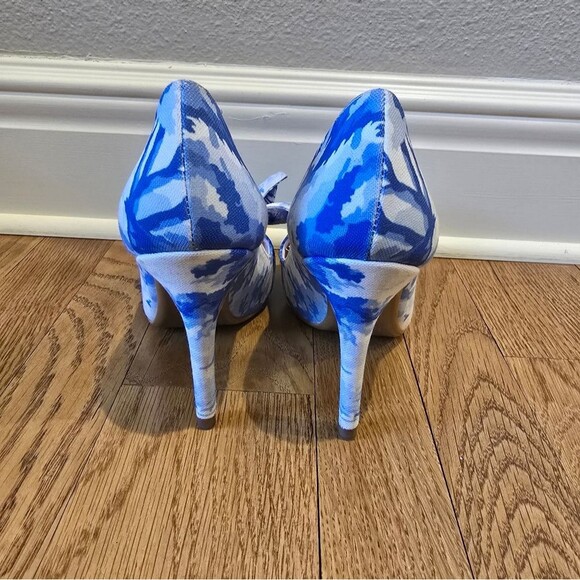 Ted Baker Blue Floral Heels - Picture 7 of 8